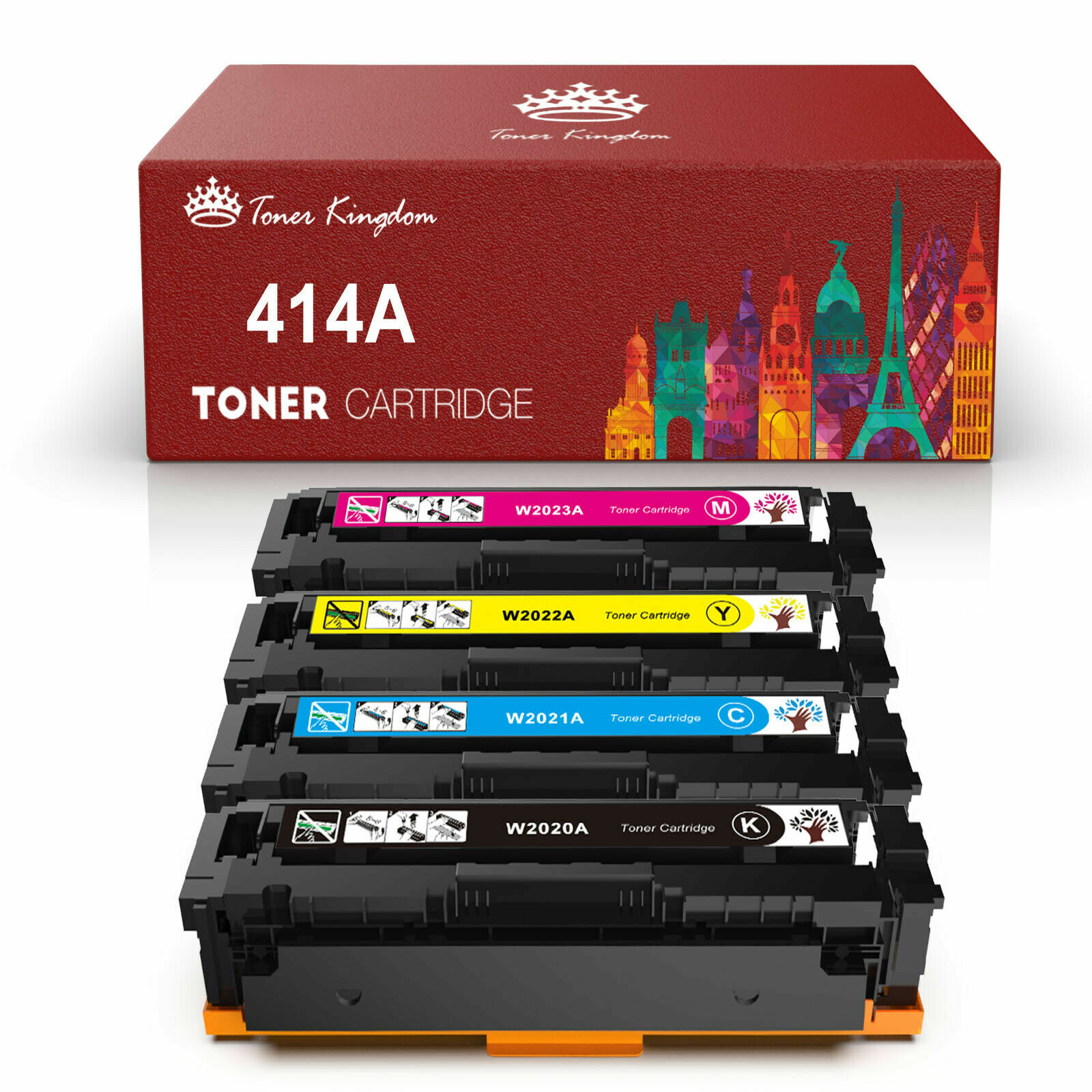 High Yield Toner for HP 414A W2020A 414X W2020X LaserJet Pro M454dn M454 no chip