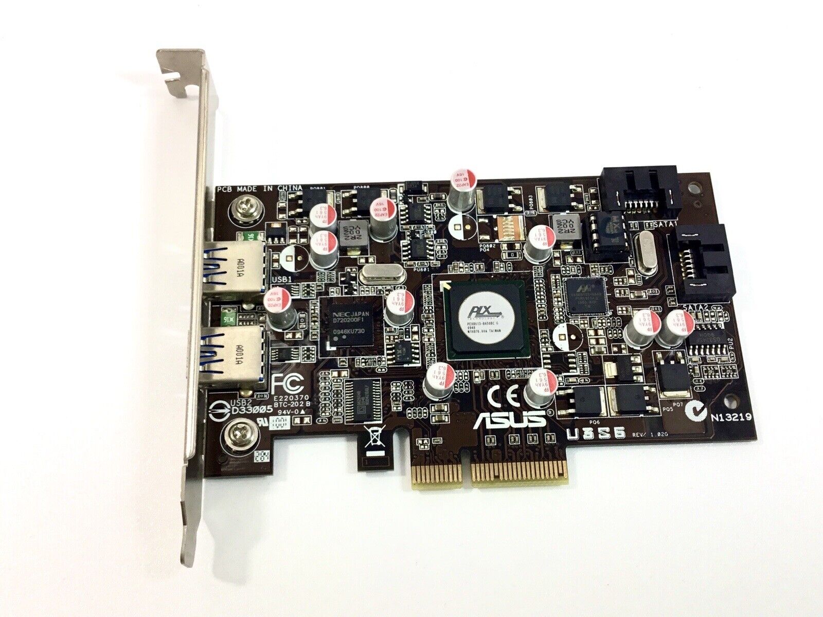 ASUS Model U3S6 USB 3.0 & SATA 6Gb/s PCIe Computer Card Part PC