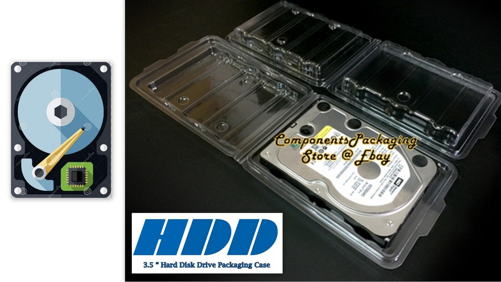 HDD Case Fits Seagate-Western Digital 3.5\