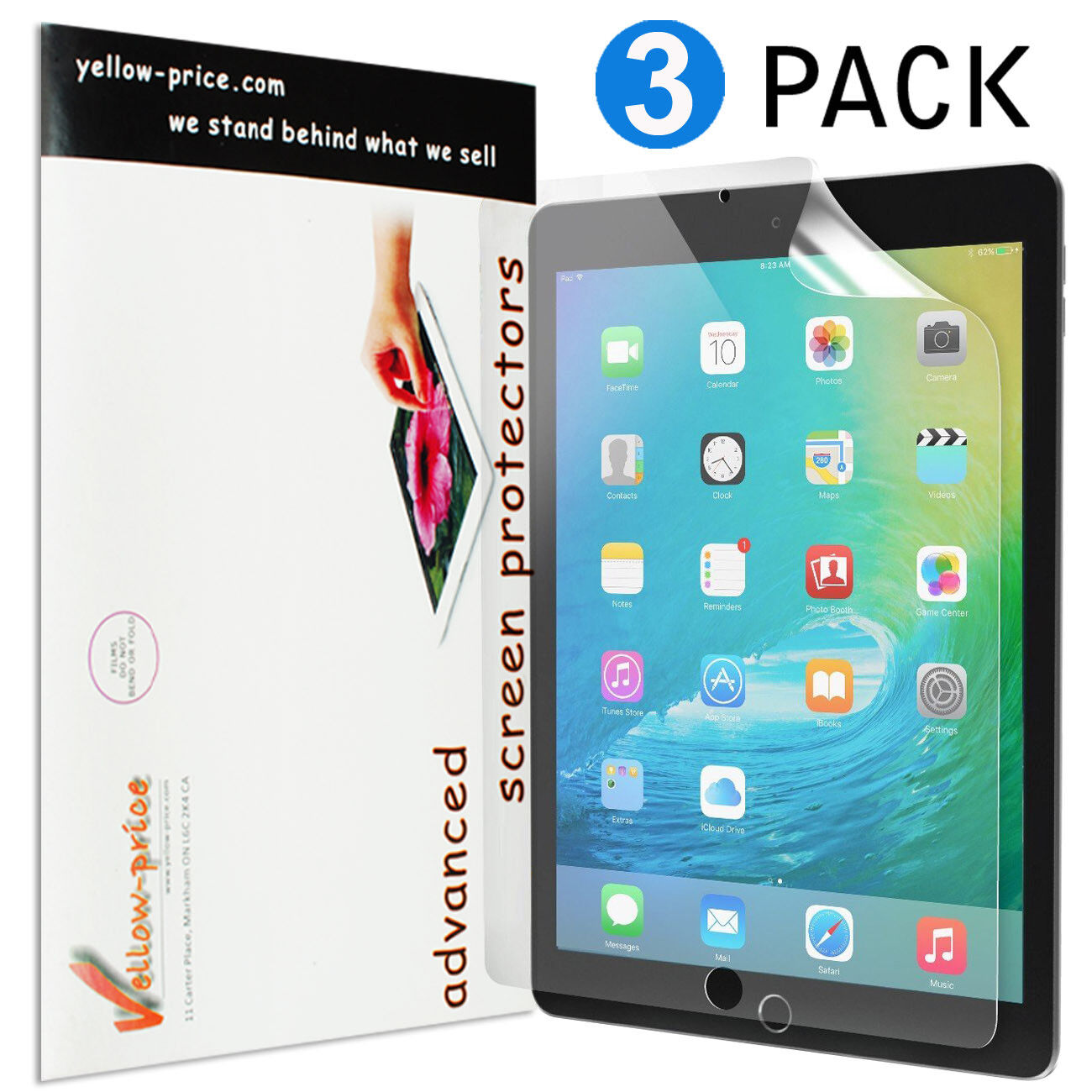 3 Pcs Plastic HD Clear Screen Protector for iPad Pro 9.7/10.5/11/12.9