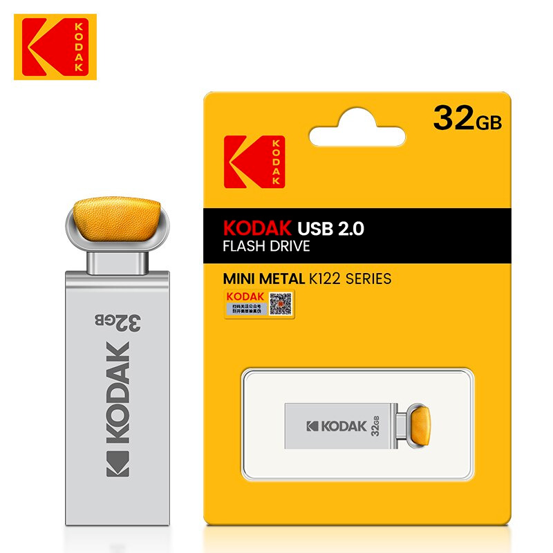 KODAK Official USB 2.0 Flash Drive 32GB Mini Metal K122