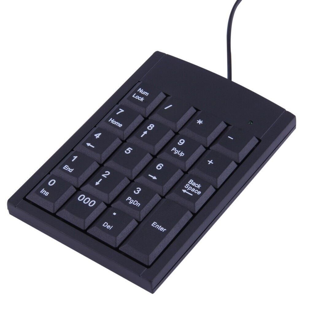 Numeric Keypad Number 18 Keys Pad Keyboard With USB Cable For Laptop desktop 