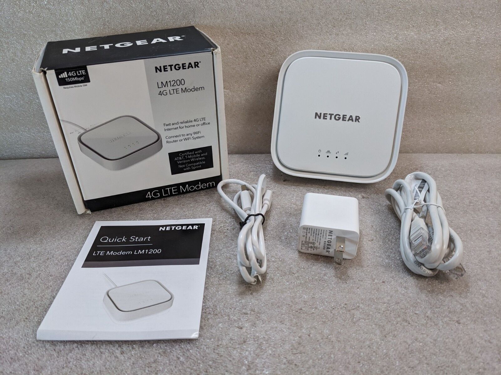🔥New In Box🔥 Netgear LM1200 4G LTE Broadband Modem - White