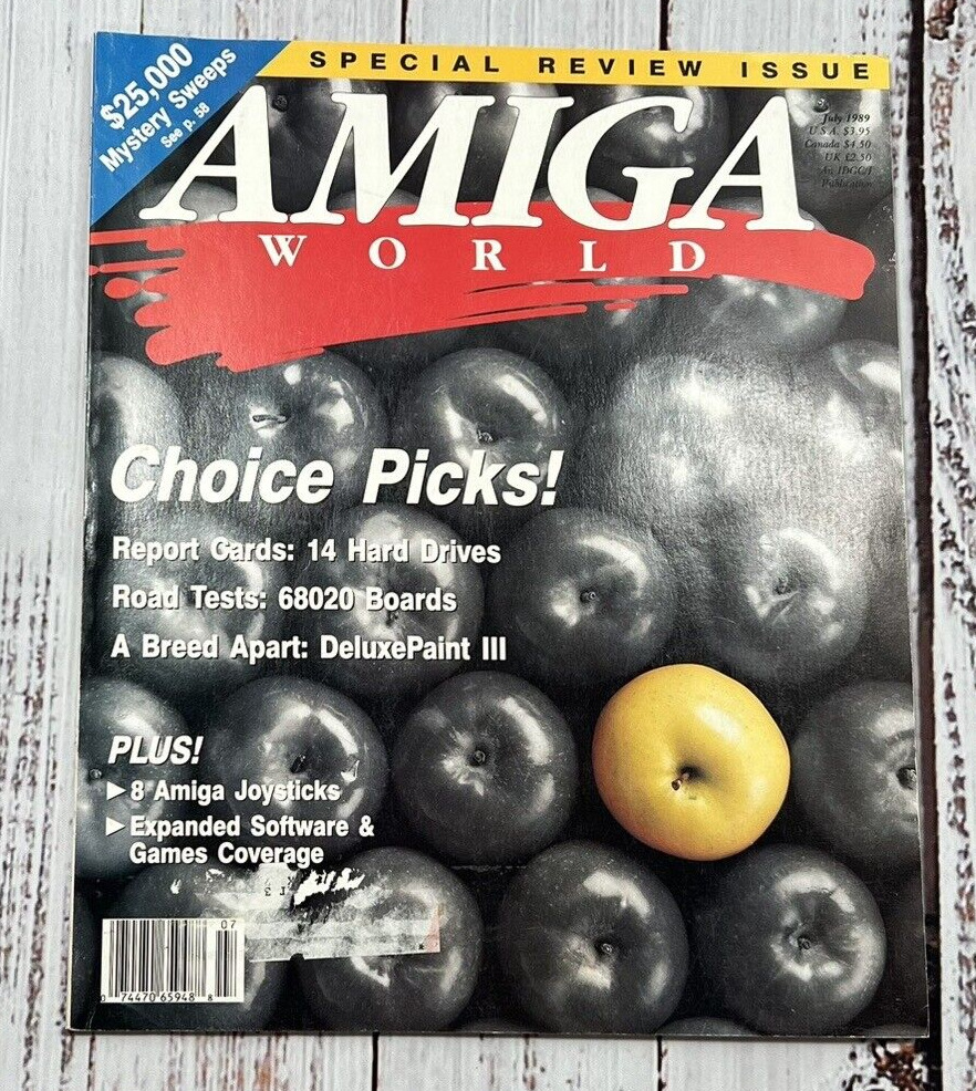 Amiga World Vol 5 Number 7 July 1989 Magazine, Vintage Computer Programming