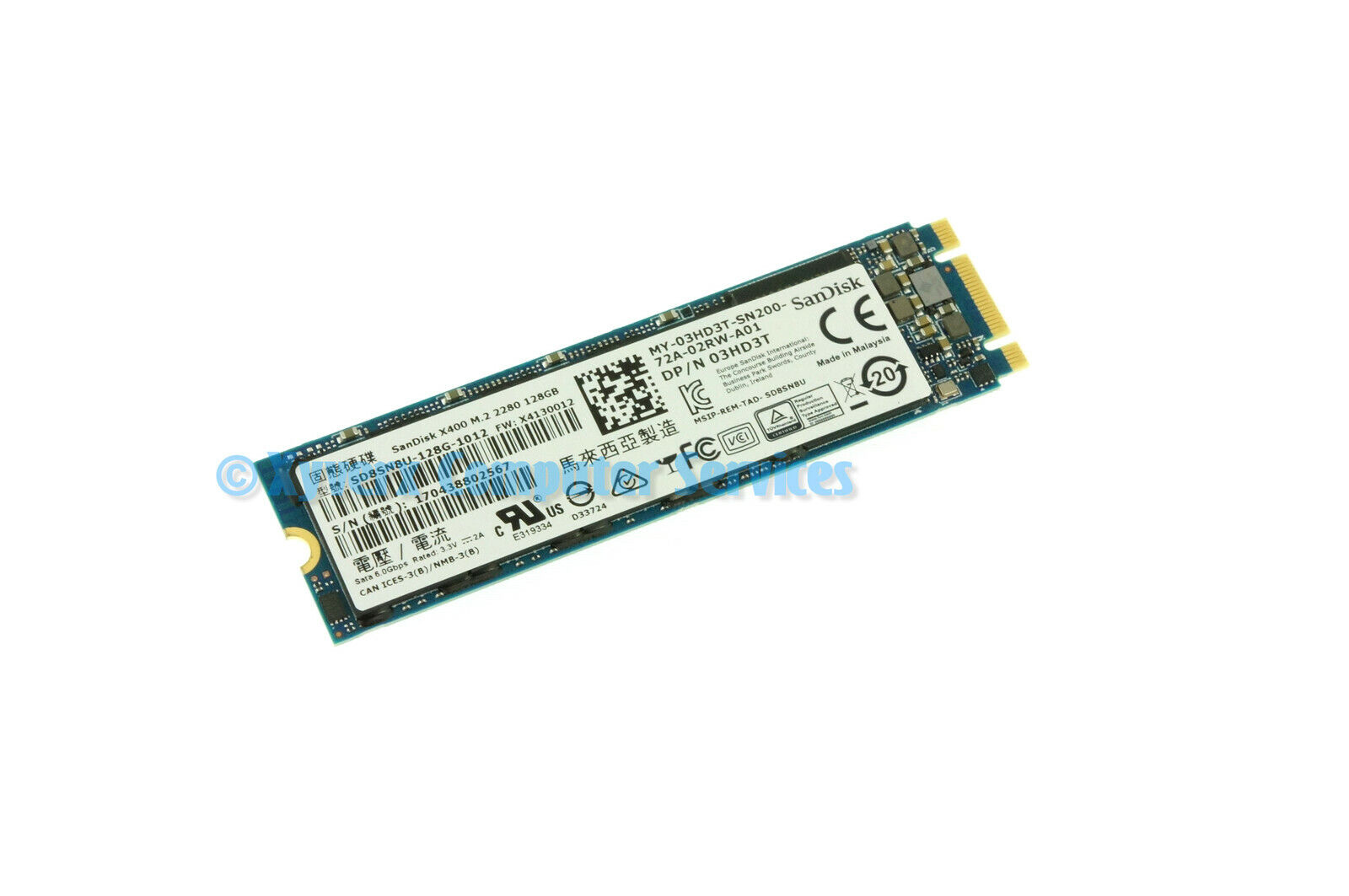 3HD3T SD8SN8U-128G-1012 DELL SSD 128GB ALIENWARE 17 R4 P31E (CA214)
