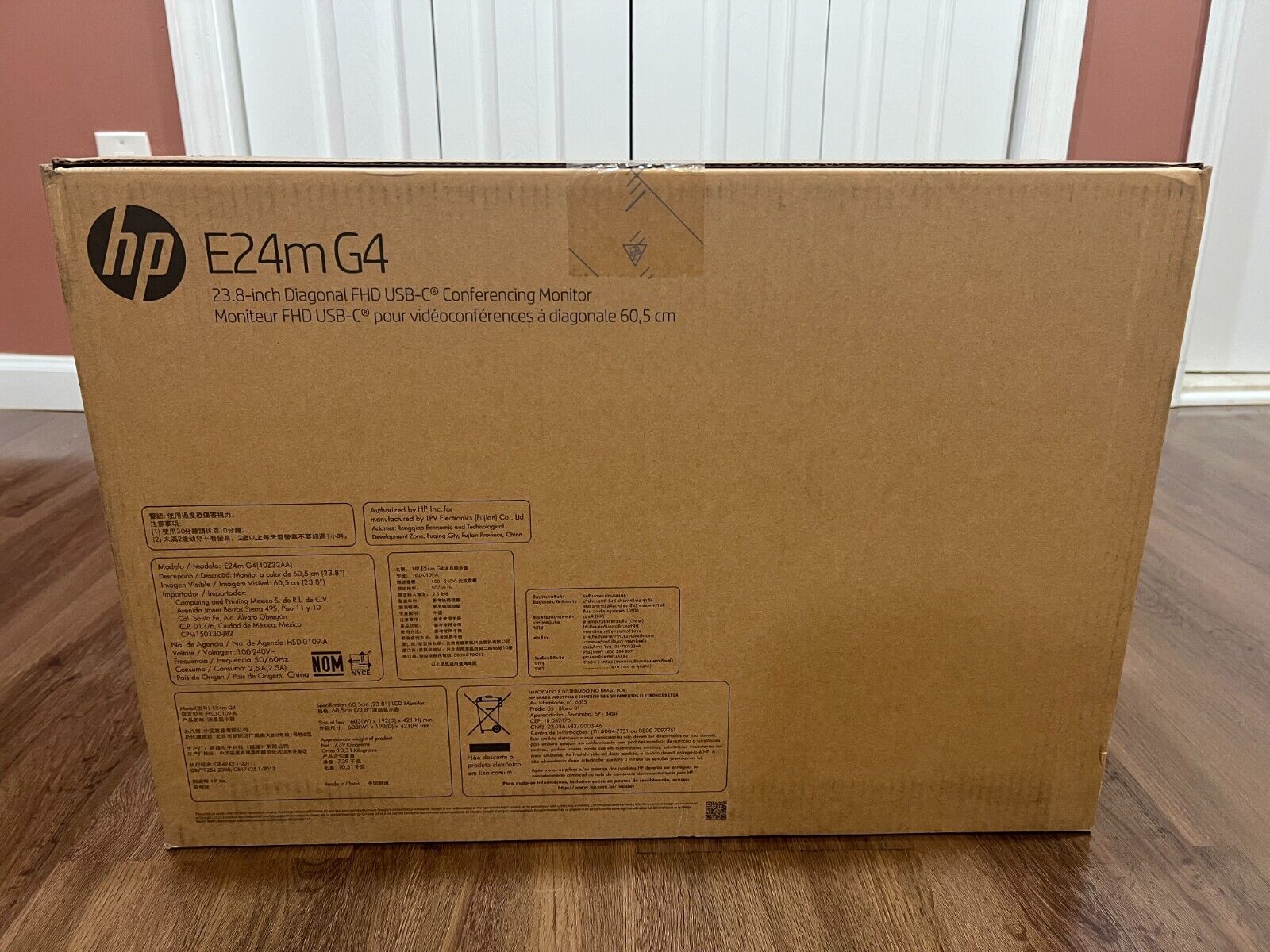 HP E24m G4 23.8 inch Diagonal FHD Monitor (Brand New Unopened)