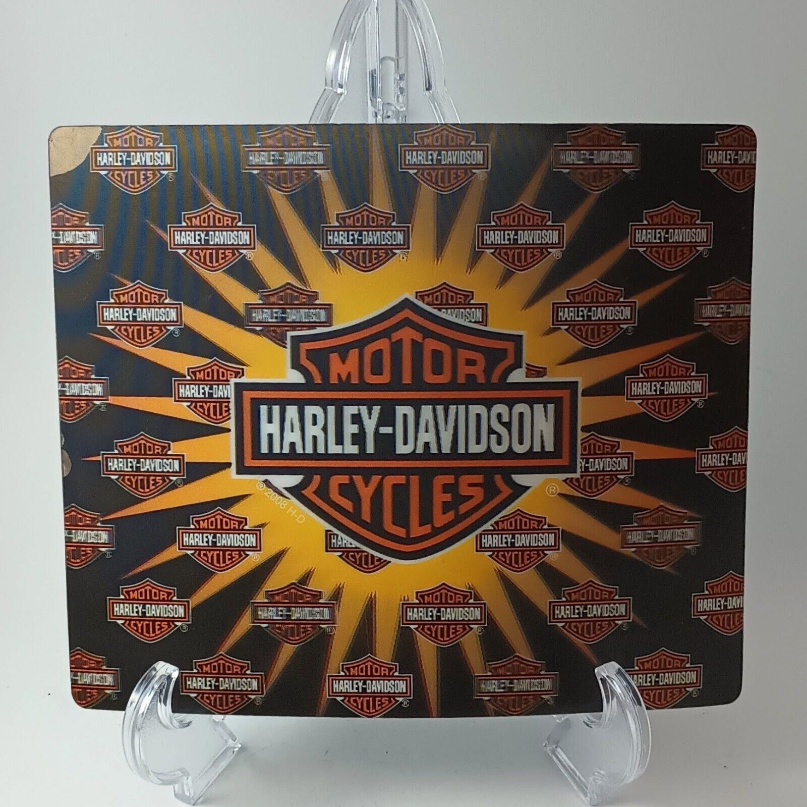 Harley Davidson Motorcycles Mouse Pad 3D Holographic Logo All Over Printed