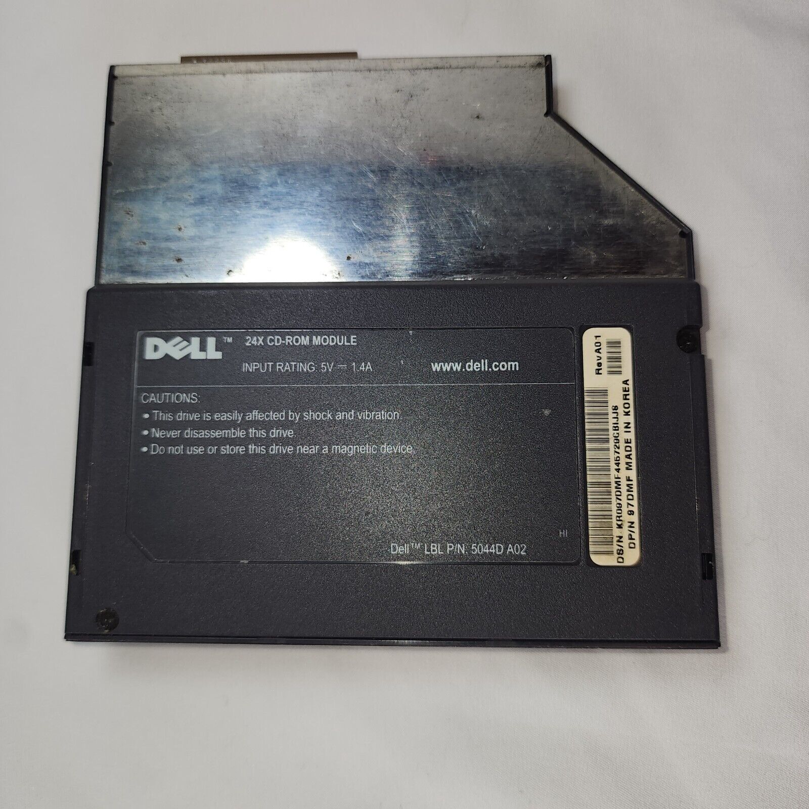 Dell 24X CD-ROM Drive LBL PN: 5044D A02 Slide Front Loading Laptop Drive Works