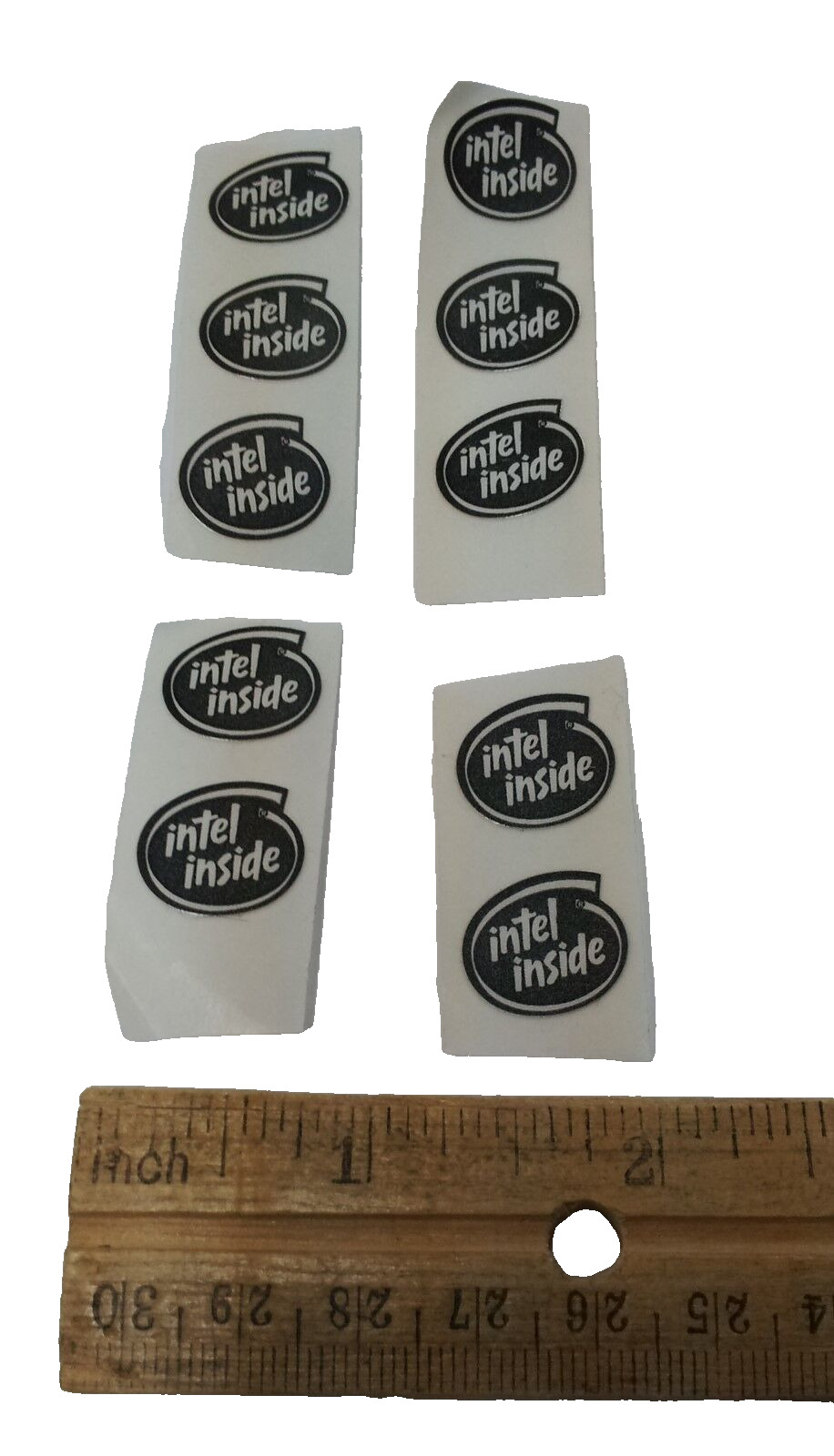 10pcs Black Vintage Old School Intel Inside stickers