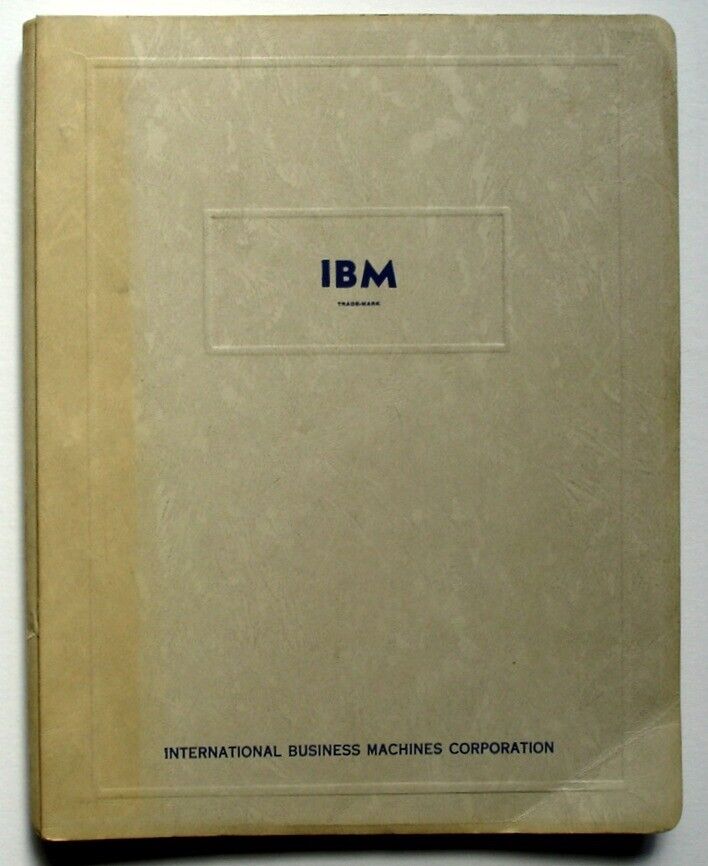 IBM Data-Processing Machine Functions, Vintage 1957 Booklet + Datasheets
