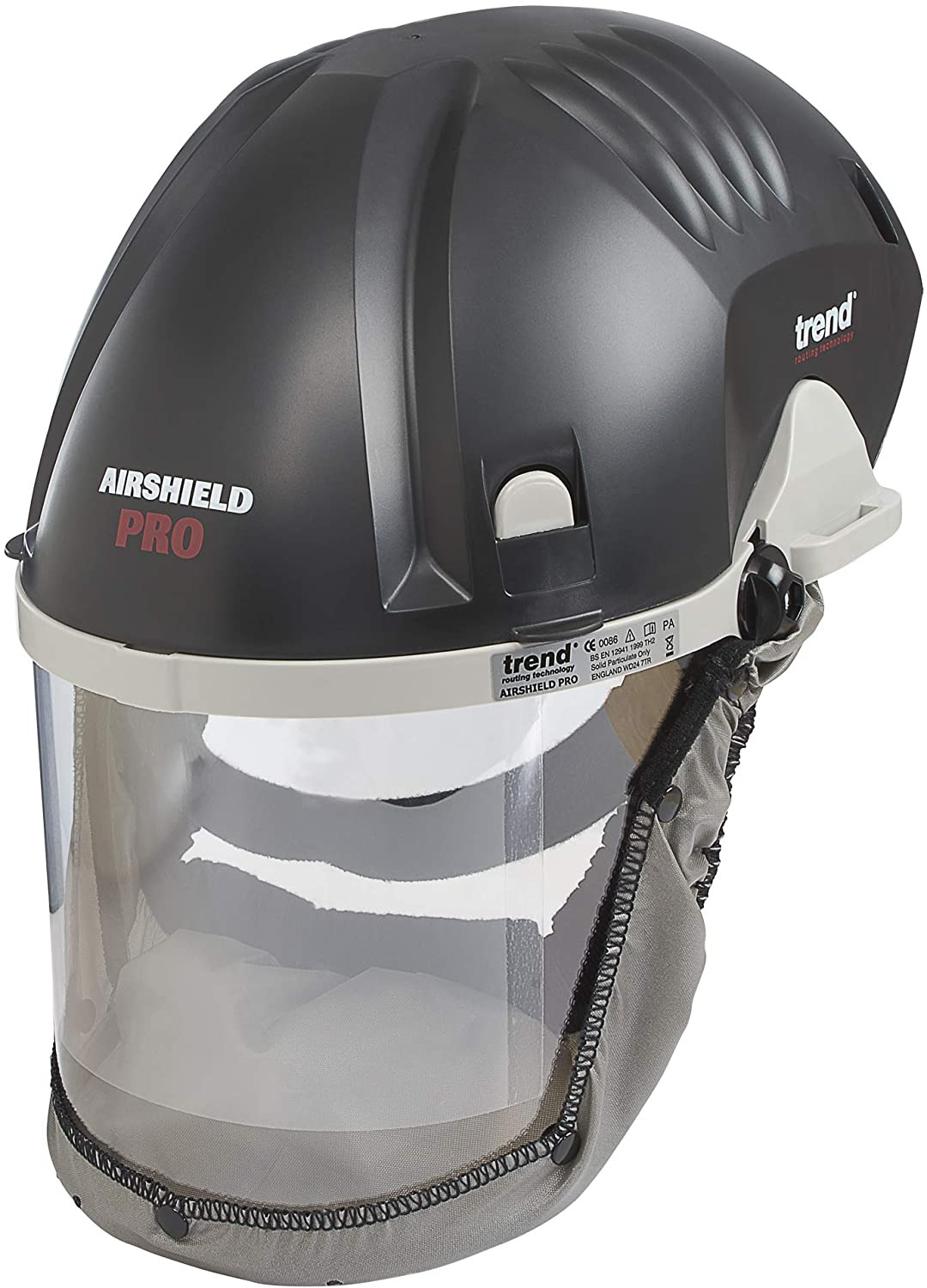 Trend Airshield Pro Full Faceshield, Dust Protector, Battery Powered Air Circula