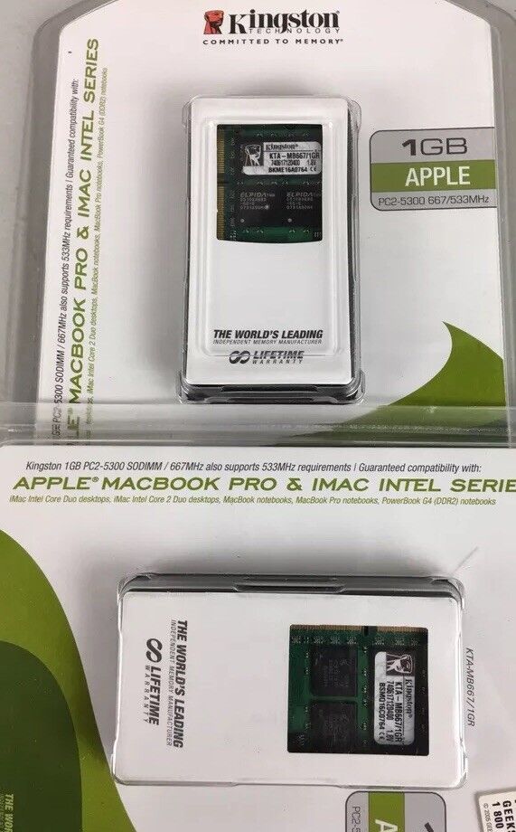 1GB Memory RAM APPLE Imac Intel Series MacBook PRO LOT(2)
