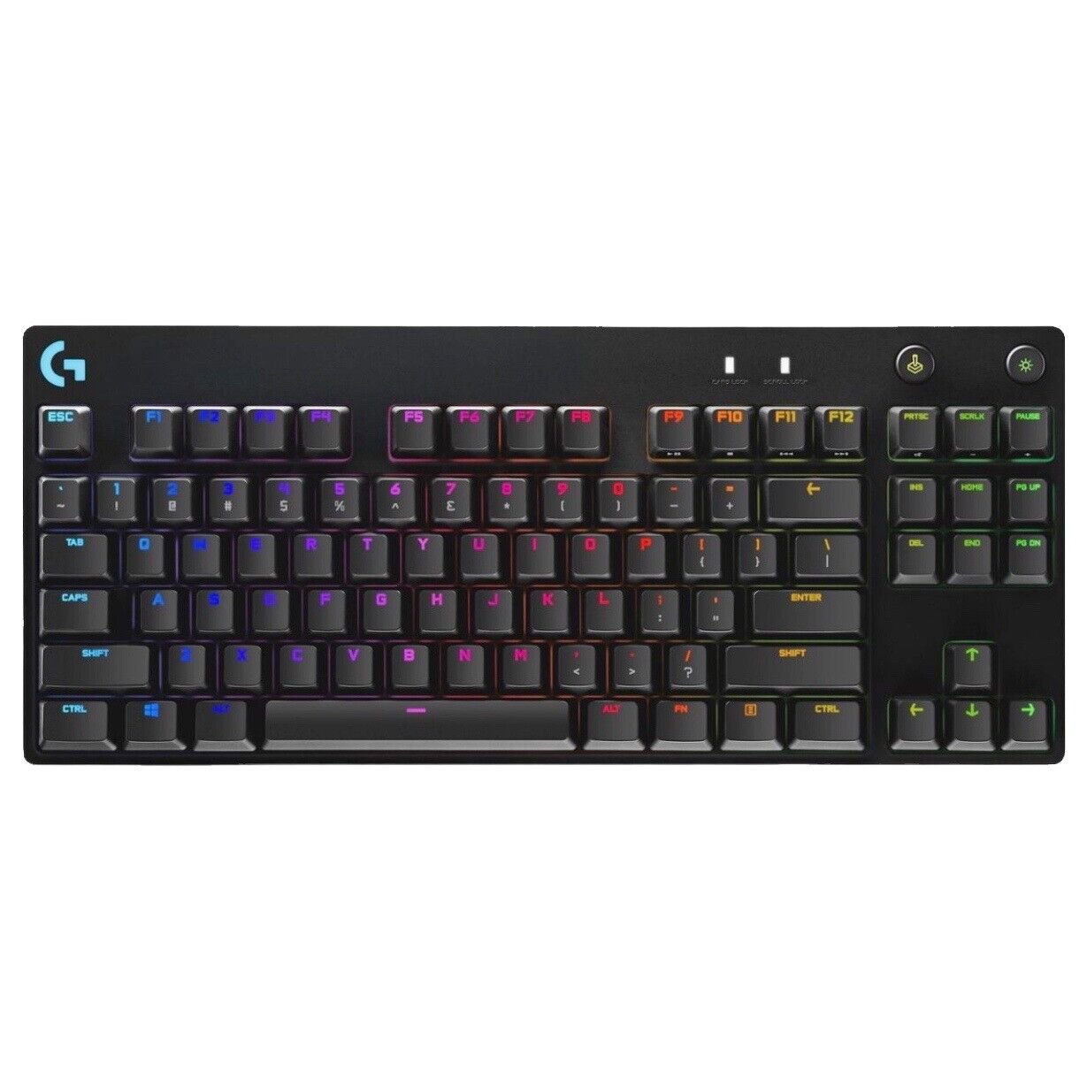 Logitech G Pro TKL RGB Wired Gaming Keyboard Romer G Tactile (WITH CHARGER)