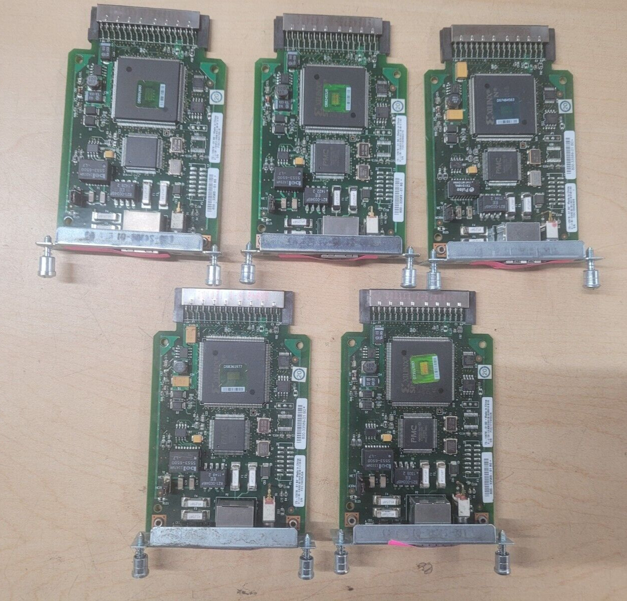 Lot of 5 CISCO HWIC-1DSU-T1 WAN Interface Cards