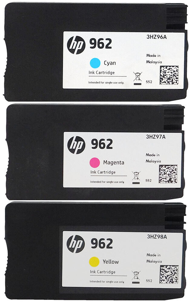 HP 962 Combo Set of 3 New Genuine (C,M,Y)