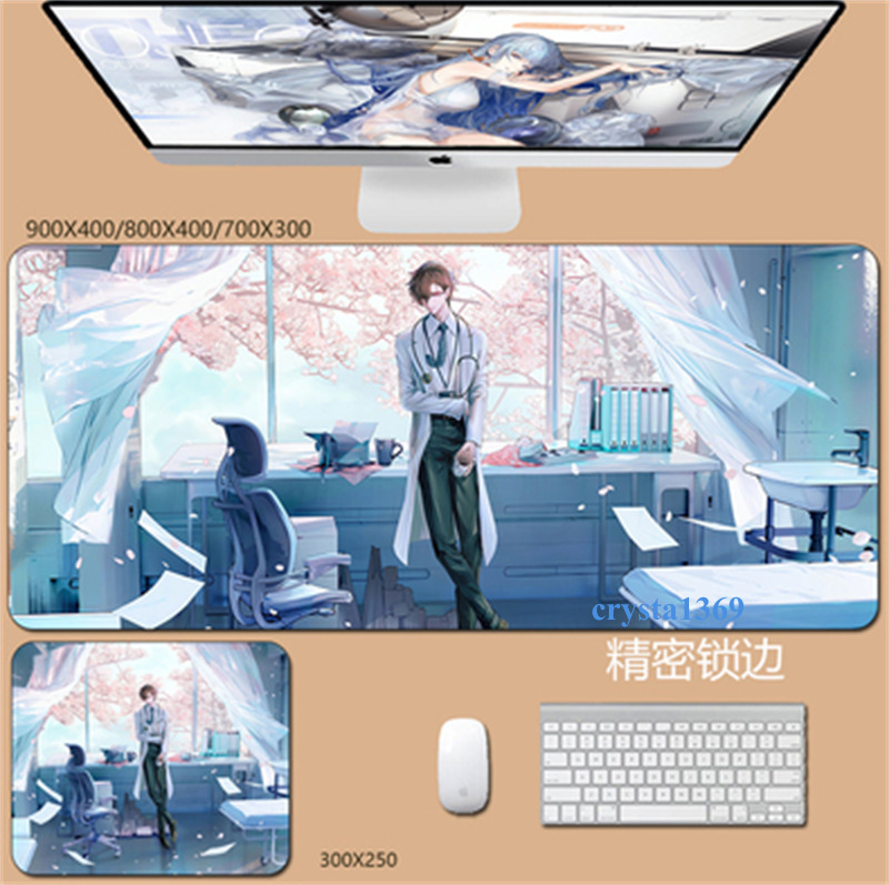 Girls Frontline Project Neural Cloud Dupin Large Mouse Pad Desk Mat 80cm x 40cm