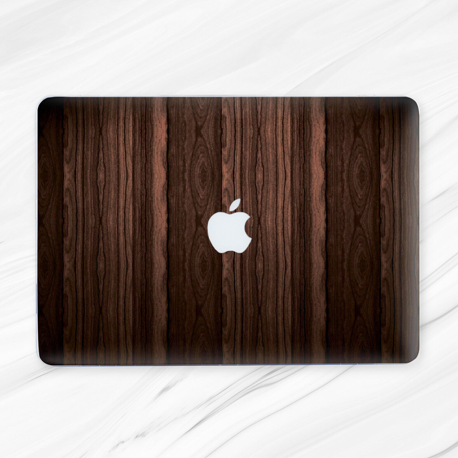 Vintage Dark Brown Wood Hard Case Cover For Macbook Air 11 13 Pro 13 14 15 16