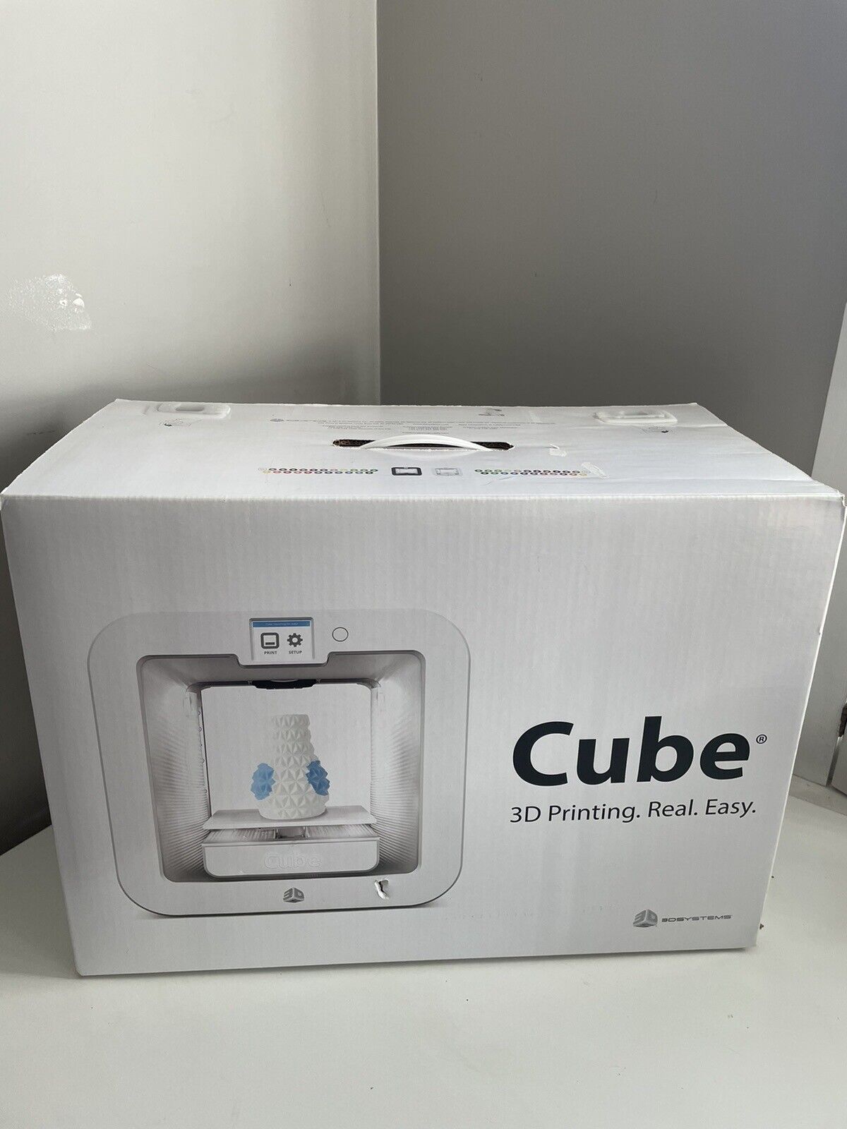 CUBE 3D Systems Wireless Printer 3rd Generation PLA Cartridge Powers On Untested