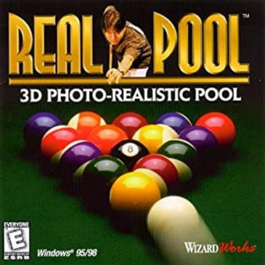 Real Pool PC CD photo realistic billiards table bar room sports cue ball game