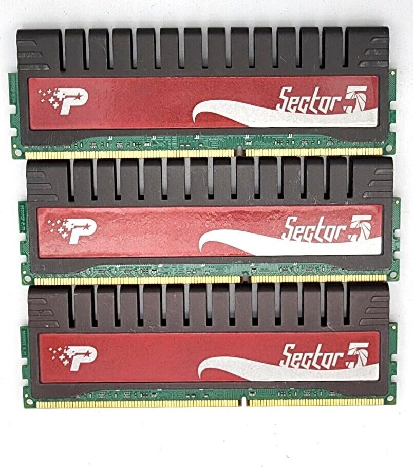 Patriot G Sector 5 12GB RAM (3x4GB) PC3-10600 DDR3-1333 SDRAM PGV316G1333ELQK