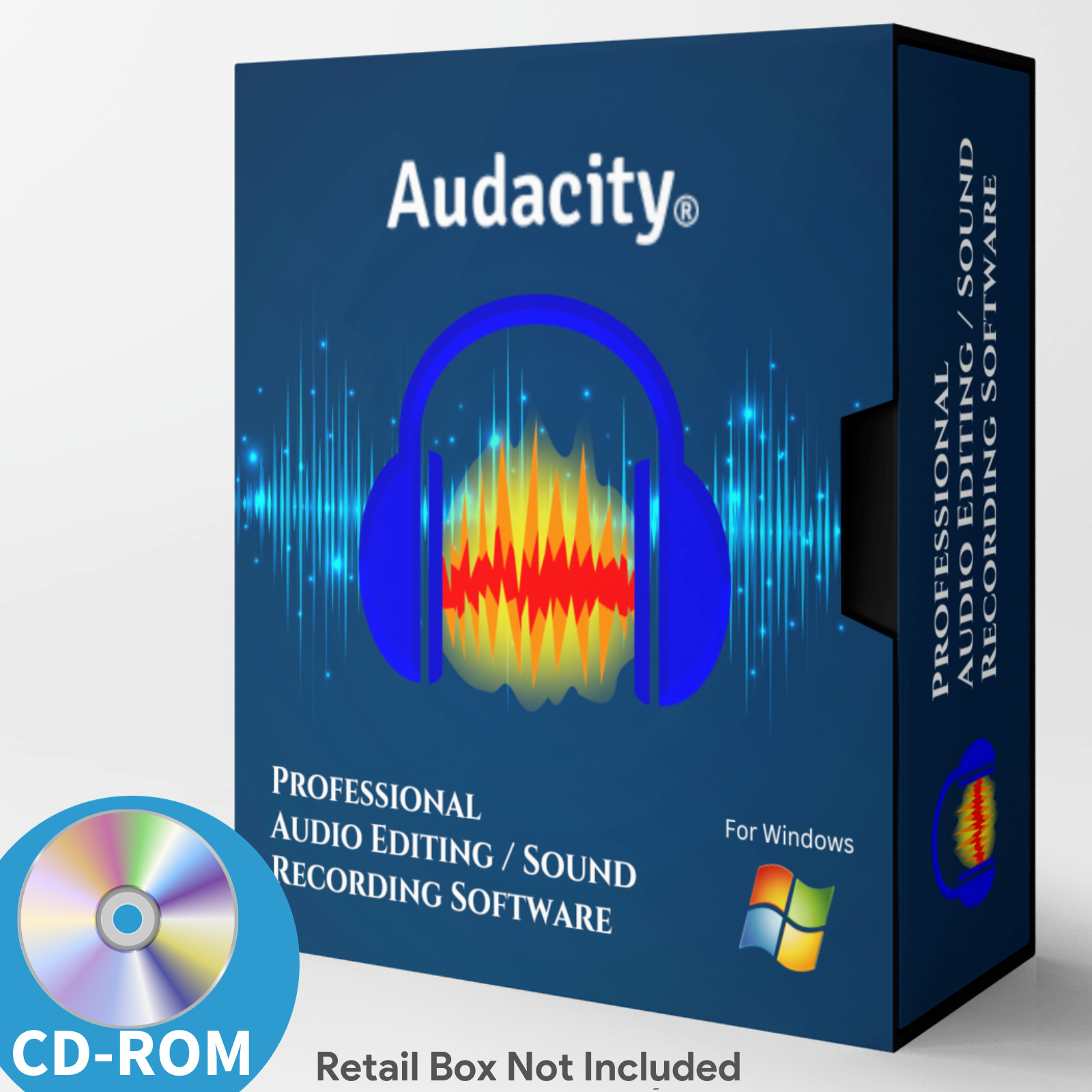 Audacity Professional Audio Music Editing - Recording Software-Beats-Windows-CD