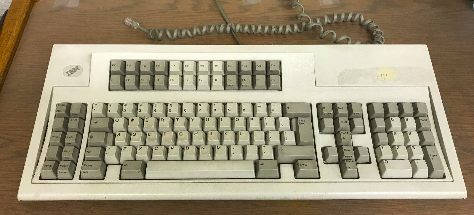 Vintage IBM Model M 1395660 Keyboard 1990 122-keys MISSING KEYCAPS UNTESTED