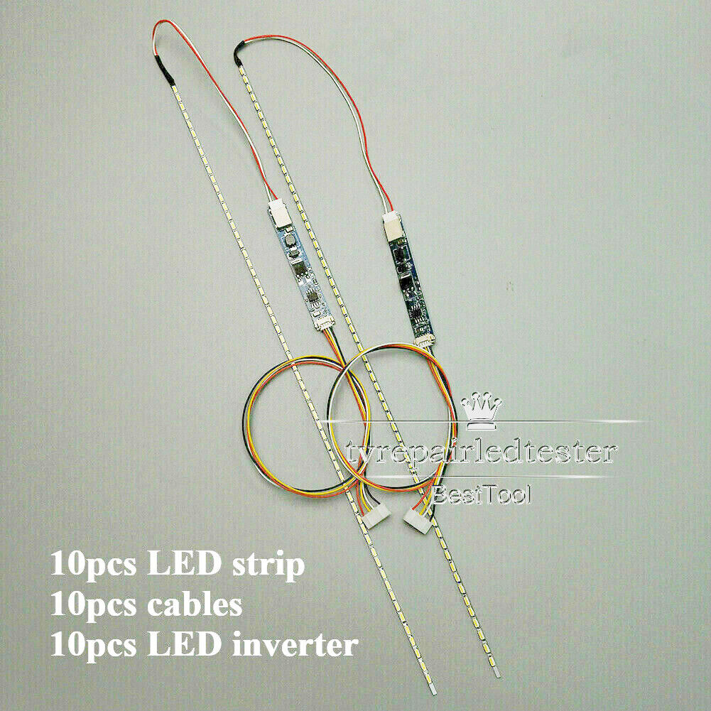 10kits Universal 330mm LED Backlight Strip Kit for 7''-15.4'' CCFL LCD Screen 