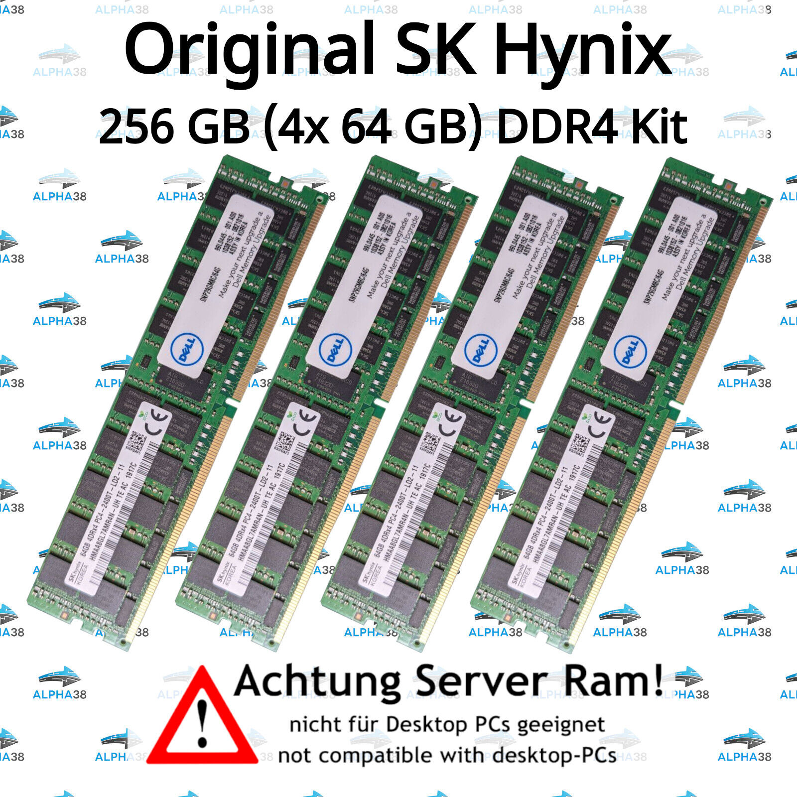 256 GB (4x 64 GB)Lrdimm ECC DDR4-2400 Supermicro 6028BT-HNC0R + Server RAM