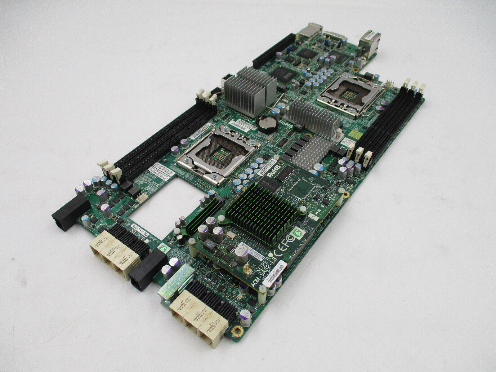 SuperMicro X8DTS-F-2U Dual LGA1356 Server Motherboard w/Mezzanine Card Tested