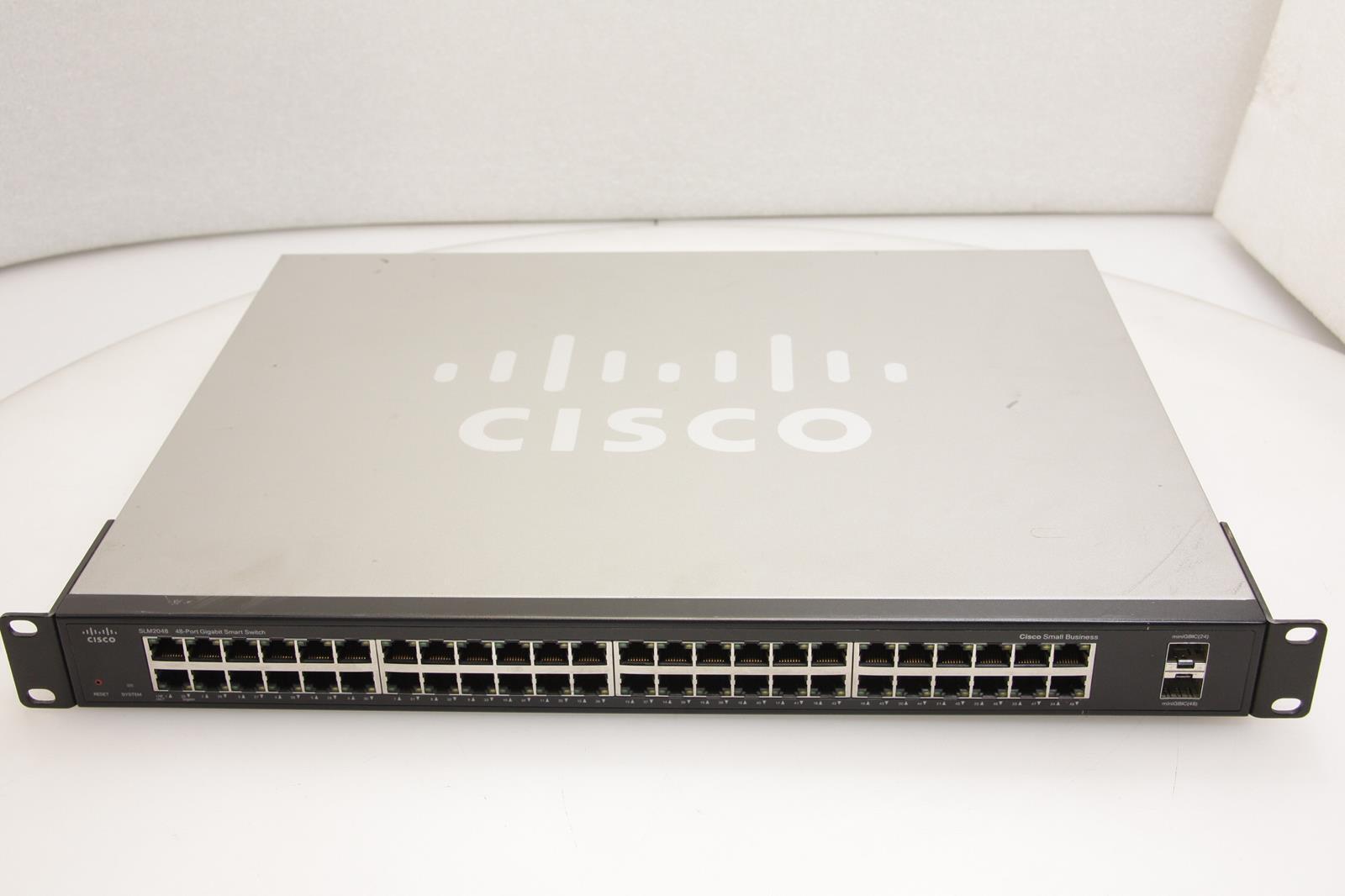 Cisco SLM2048 V01 48 port Smart Gigabit Switch 10/100 w/ power cable. sku1945686