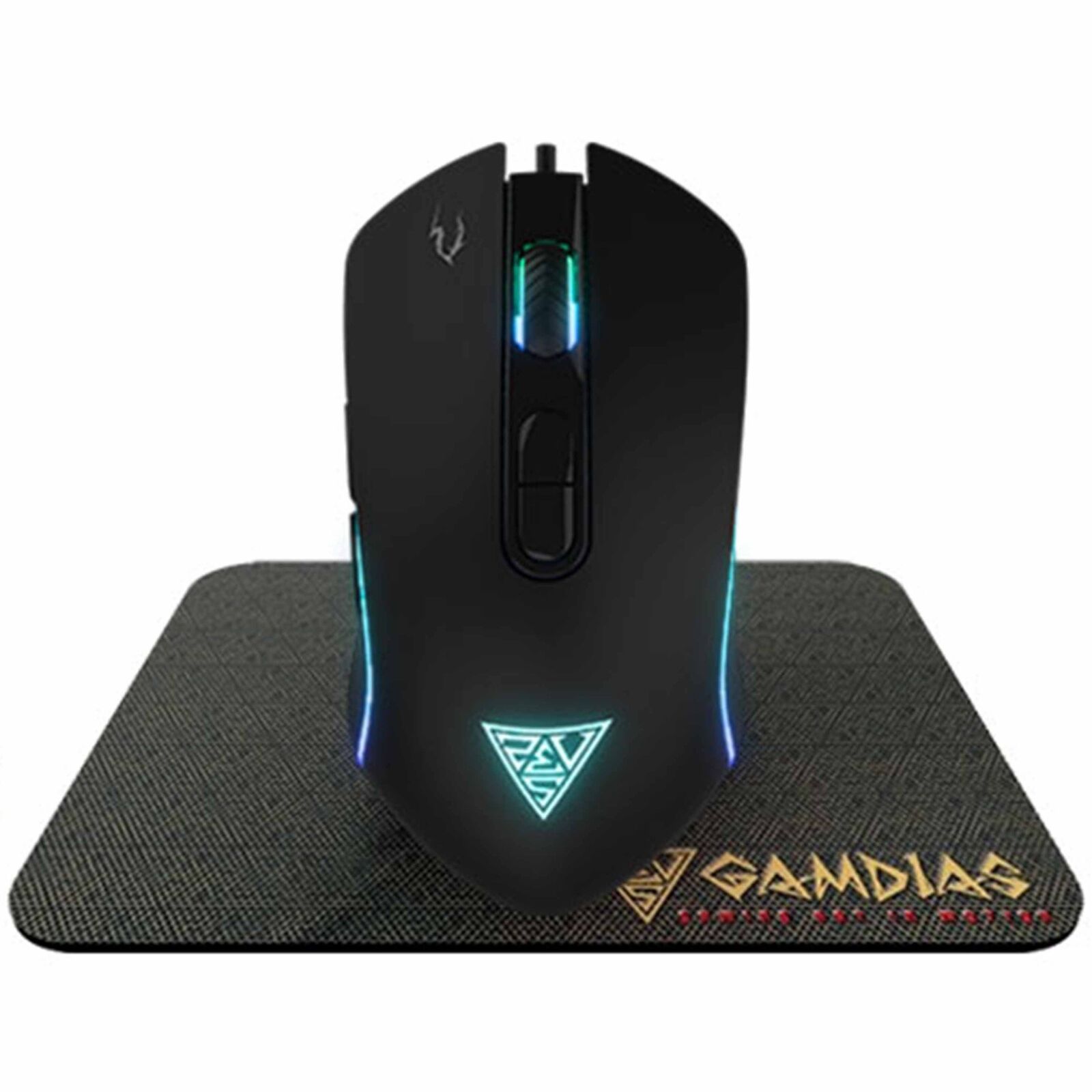 Mouse USB Gaming 3600DPI RGB With Pad Containing Game Mousepad Plug and Play PC