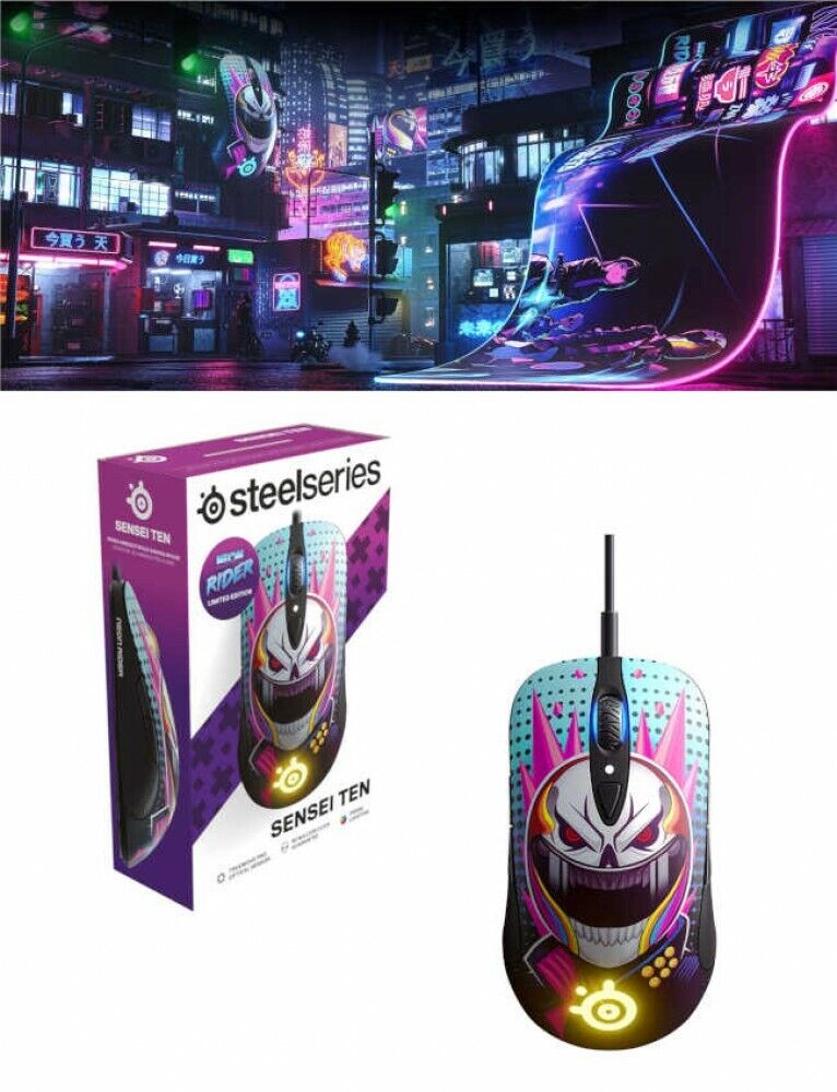 SteelSeries Gaming Mouse Sensei Ten Neon Rider Edition Both-Handed From Japan