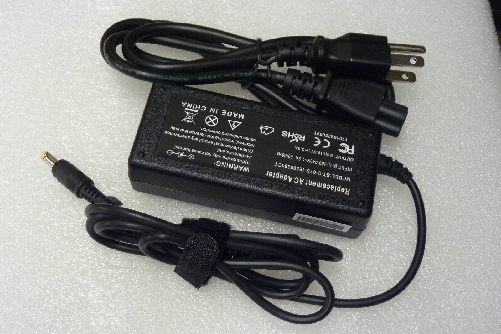AC Adapter Cord Battery Charger Compaq Presario V3000 V3015NR V3016US V3018US