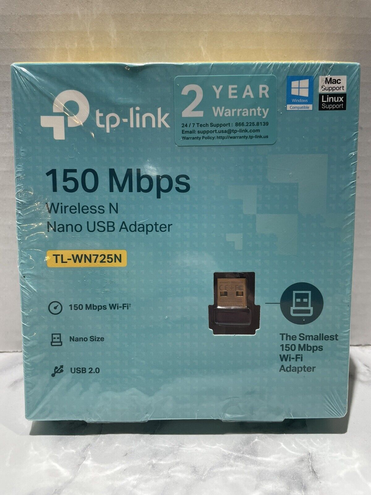 TP-Link Wireless N Nano USB Adapter TL-WN725N 150 Mbps