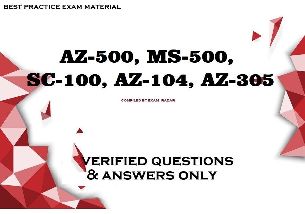 AZ-500, MS-500, SC-100, AZ-104, AZ-305 azure cyber security exam dumps QA