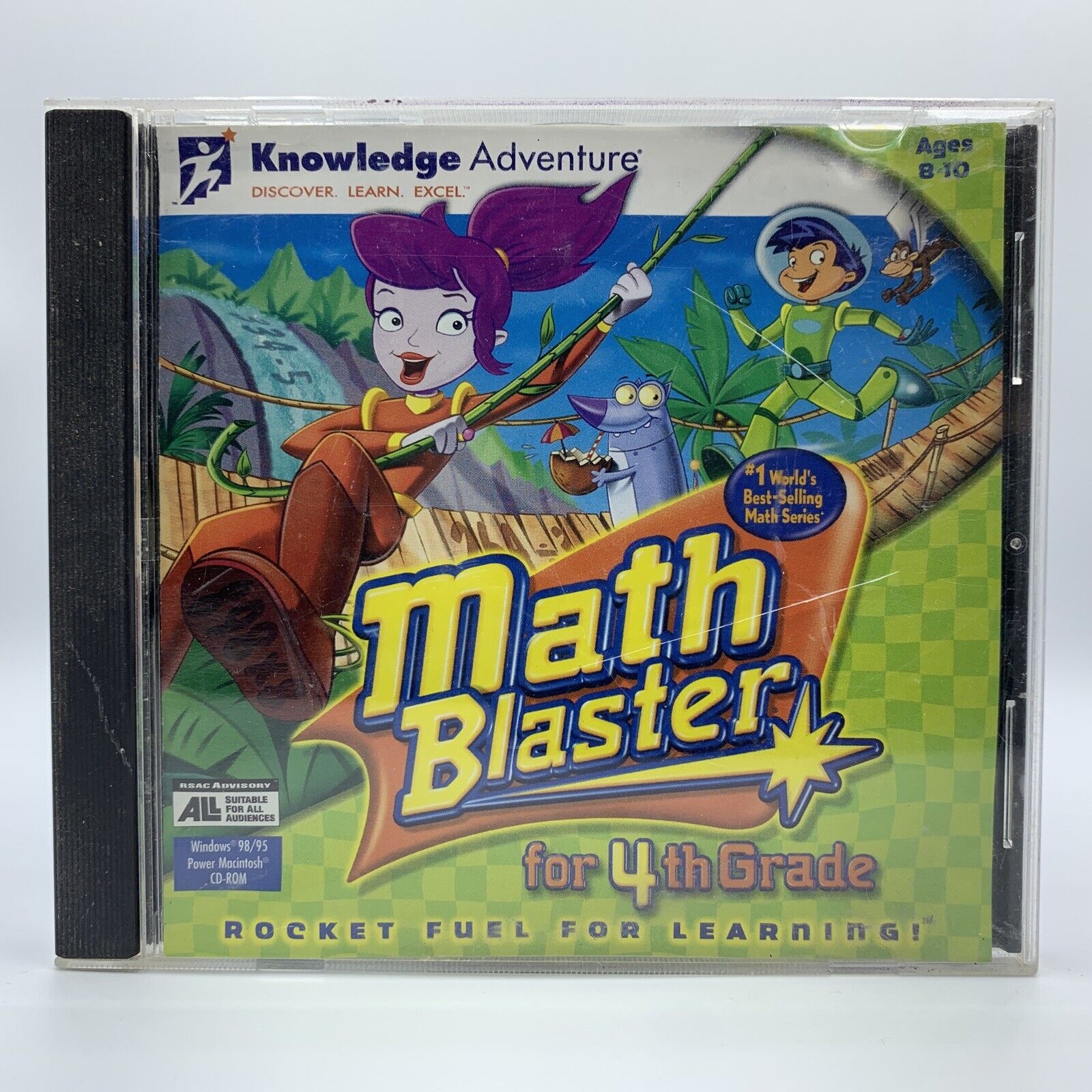 Math Blaster for 4th Grade (1999) PC Math Skills Building B1