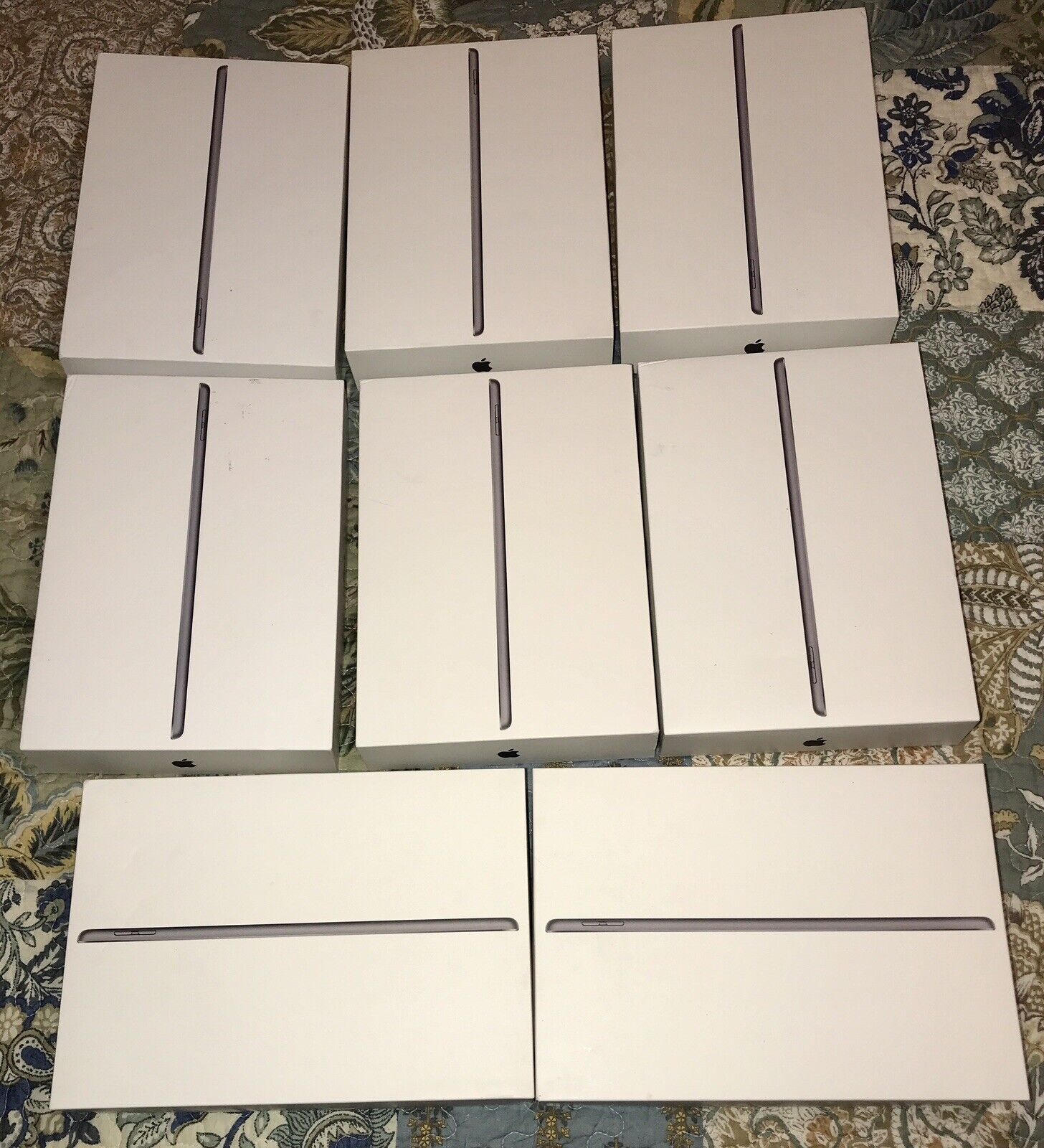 Retail Box - Apple iPad 64GB Gray 9th Generation - EMPTY BOX ONLY - LOT OF 8