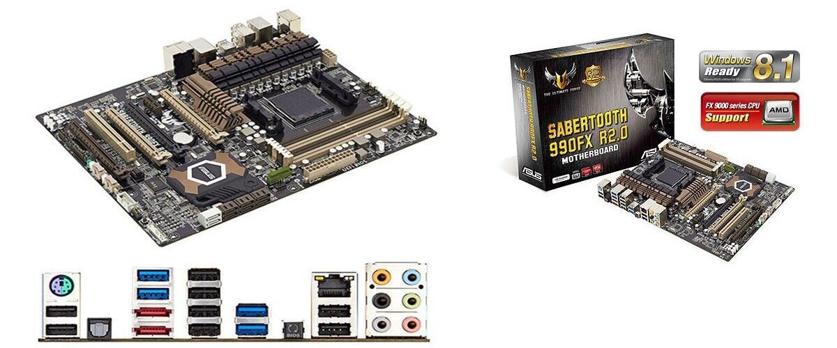 ASUS SABERTOOTH 990FX R2.0 DDR3 SATAIII USB 3.0 AM3+ ATX Motherboard