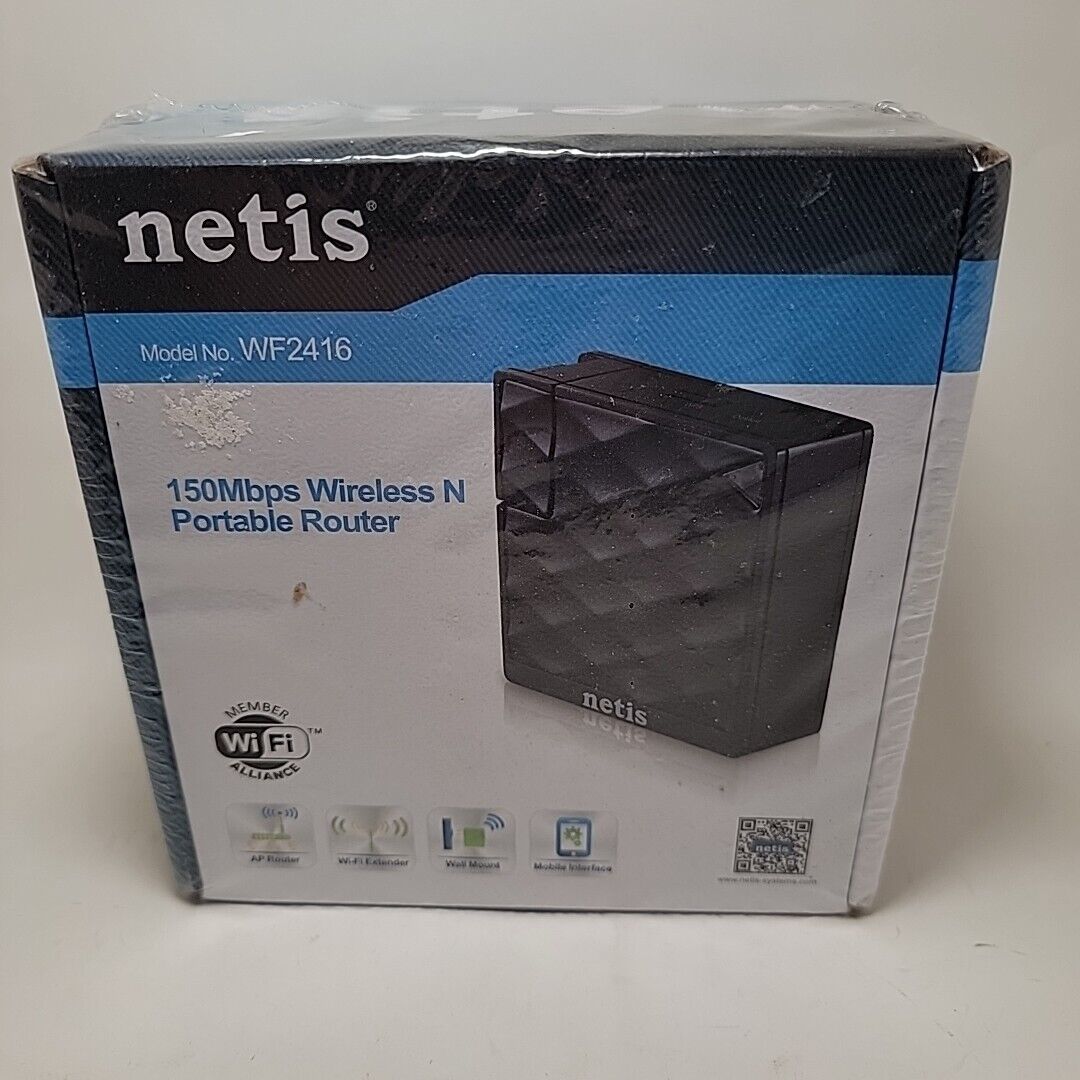 Netis WF2416 Wireless N Portable Router New Sealed In Box