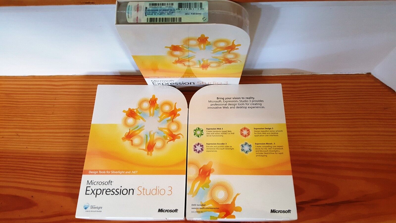 Microsoft Expression Studio 3,SKU PJS-00940,Full version,Sealed retail package