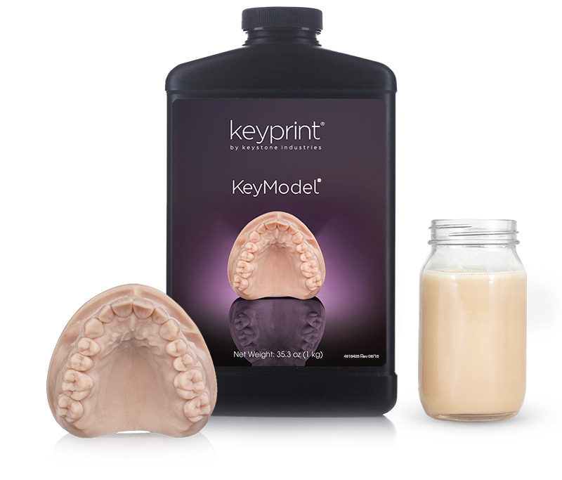 Keystone KeyPrint 3D Dental Printing Resins for all kind of 3D Dental Materials