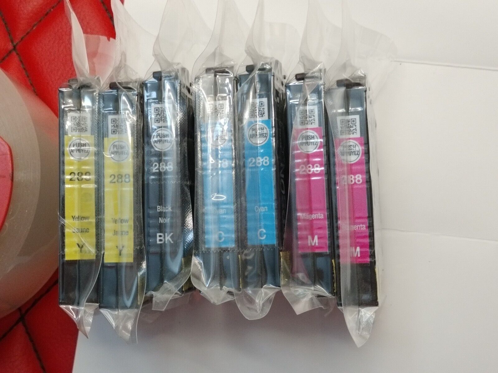 EPSON DURA Brite Ultra Ink Replacement Cartridges Lot (7) 288 New Old-Stock*Bl