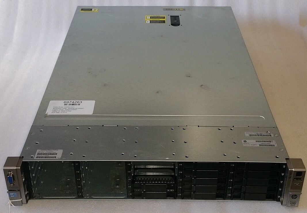 HP Proliant DL380e Gen8 Server w/2x 6-Core E5-2420 1.9GHz, H220, Rails, 25x 2.5\