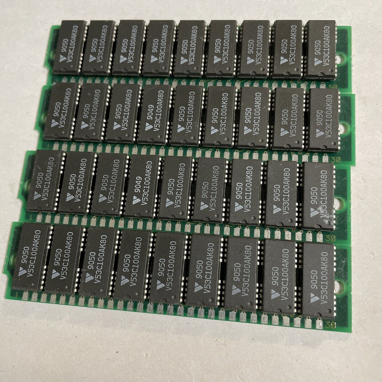 Lot (4) Vintage SIMM Memory TPB-J.V0 HM009_iM @CPU6
