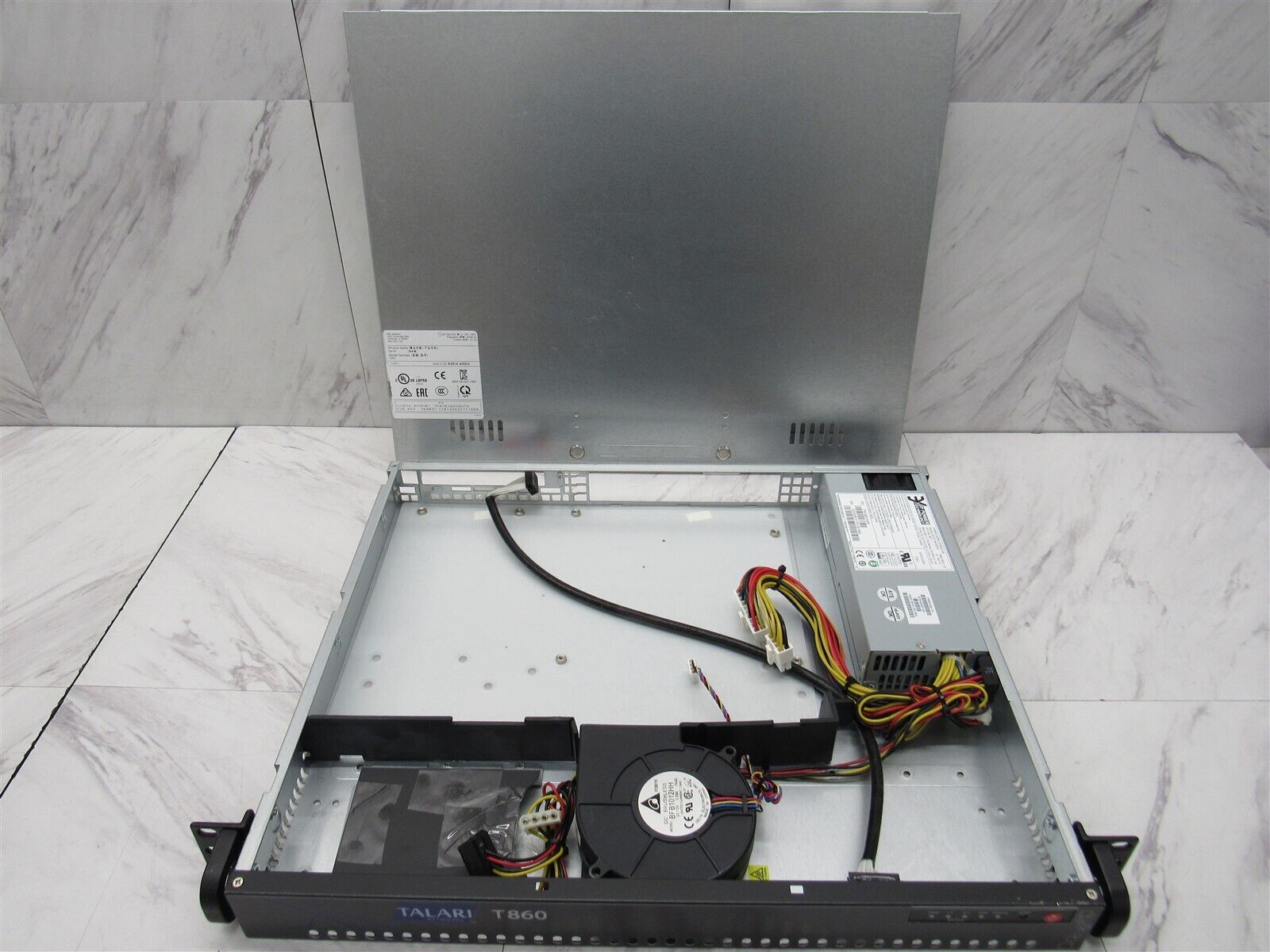 Supermicro Talari SuperChassis 1U CSE-512 Sever Chassis w/ Power Supply Fan Ears