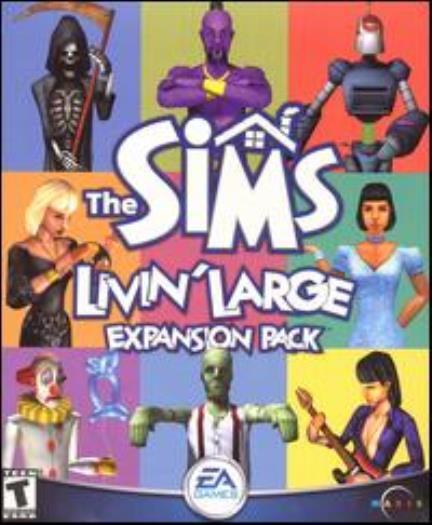 The Sims 1 Livin' Large PC CD more career journalist life simulation game add-on