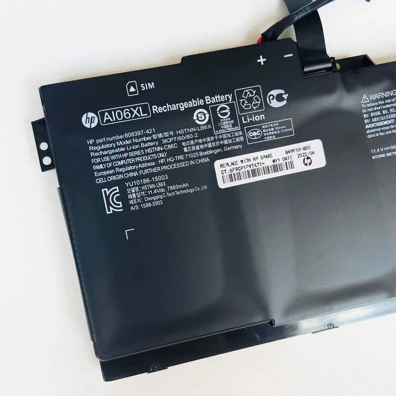 NEW Genuine 96Wh AI06XL Battery for HP ZBook 17 G3 Series 808451-001 HSTNN-C86C