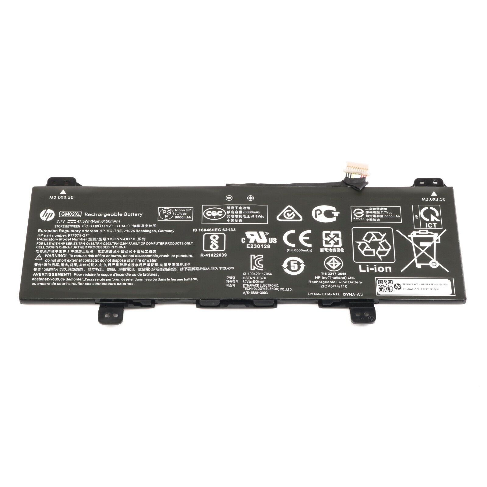 NEW OEM GM02XL Battery For HP Chromebook 14 G5 917679-2C1 917679-271 HSTNN-UB7M