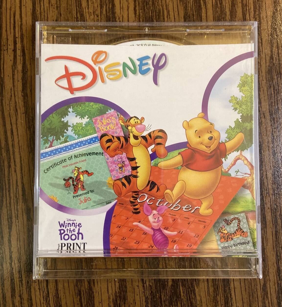 Disney's Winnie the Pooh Print Studio for Windows 95 CD Rom  1997