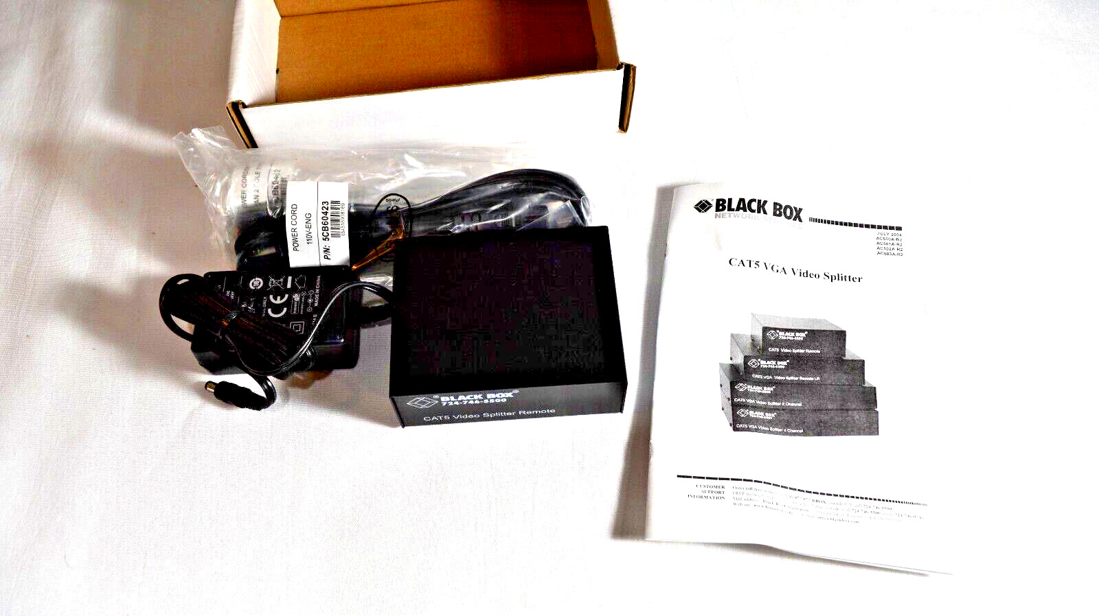 Black Box Corp AC502A-R2 - CAT5 VGA Video Splitter Remote